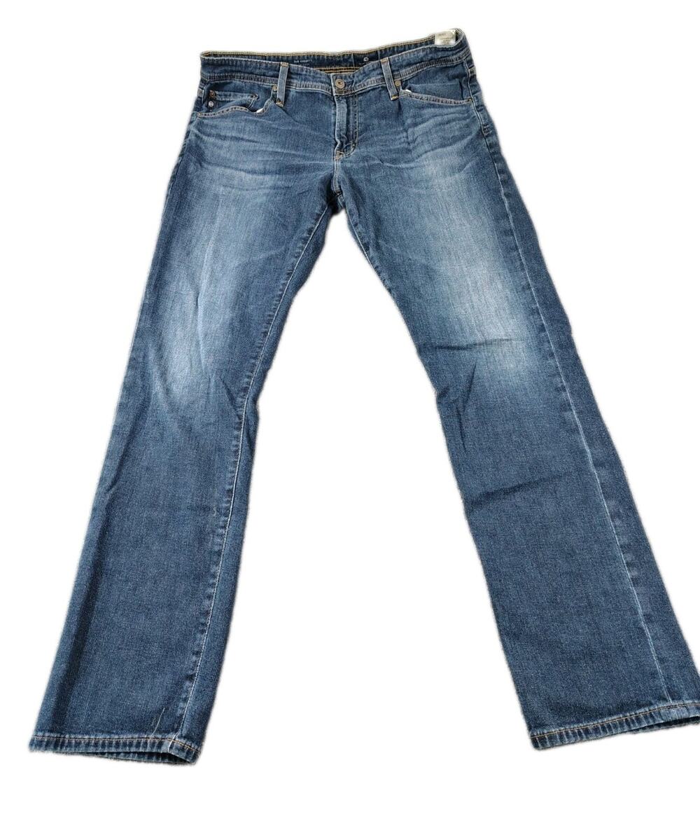 Adriano Goldschmied The Everett Jeans Mens 35x32 Medium Wash Denim Slim Straight